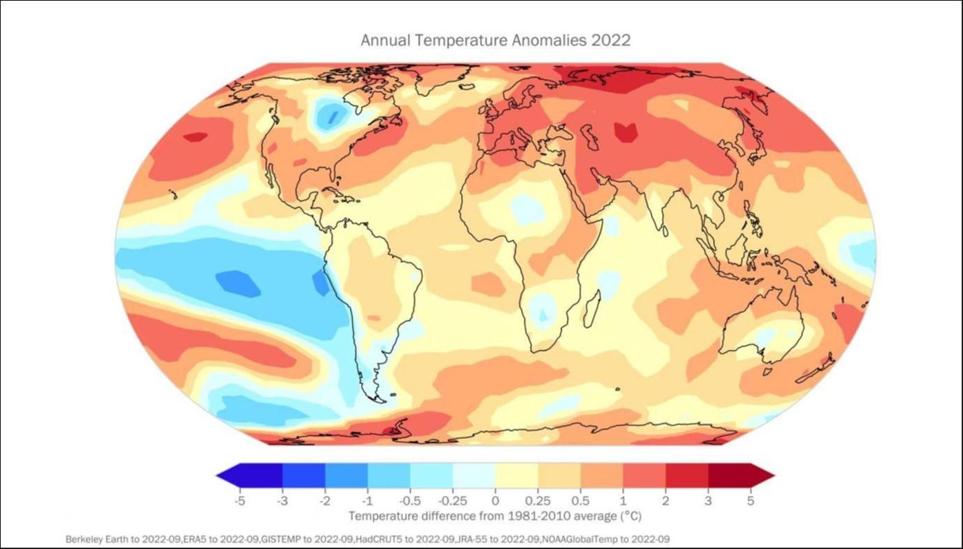 图片来源：WMO 2022年全球气候状况报告
