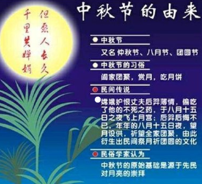 中秋节的来历