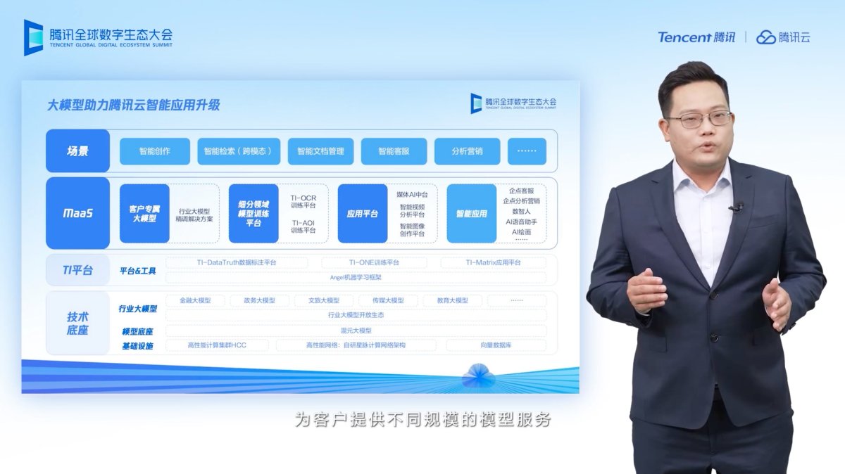 腾讯吴永坚：MaaS助力近10款内部应用、服务升级，加快模型产业落地