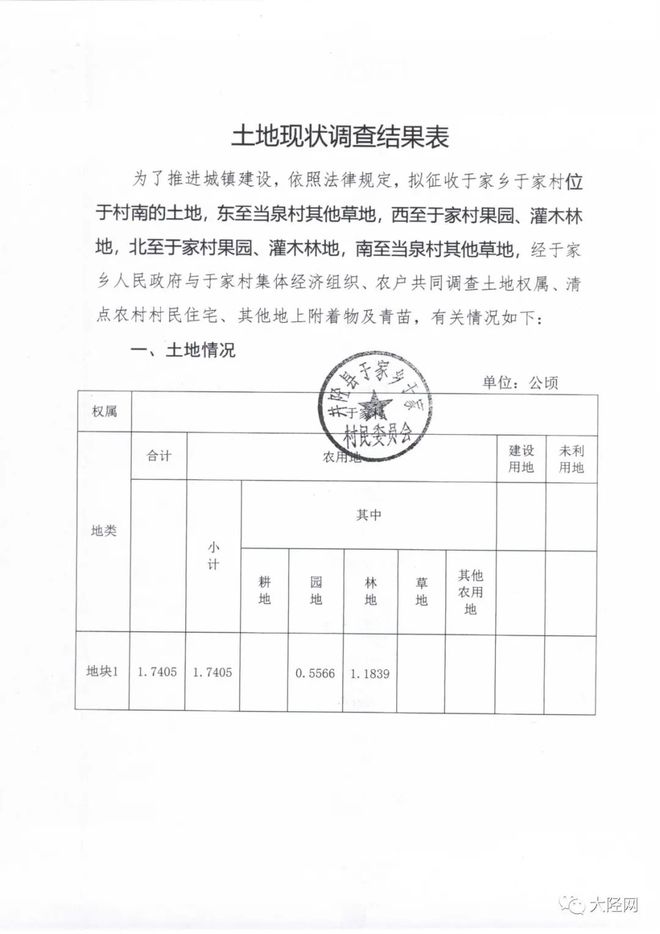 井陉县人民政府征收土地公告、征地补偿安置公告