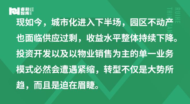 产业服务已成为园区不动产数字化转型的重要发力点 