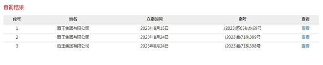 西王集团所持61.7亿股权被冻结