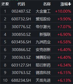 大金重工早盘涨停，800增强ETF（159517）走高，中证800指数市净率处于历史低位区间丨ETF观察