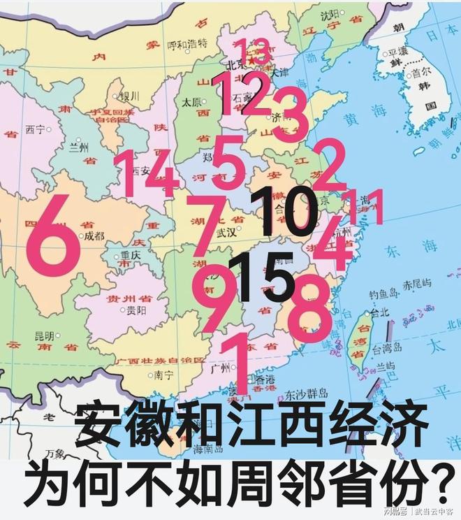 安徽和江西经济为何不如邻省？