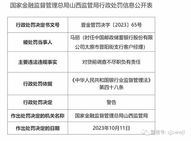 邮储银行山西分行四连罚!井下106人涉险！山西这个煤矿总工撤职、主要负责人记大过…