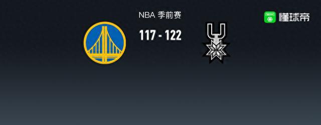 NBA马刺122-117勇士，维克托-文班亚马19+4+1