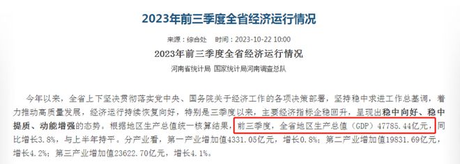 河南公布前三季度GDP，名义增速只有1.6%，发展“失速”？