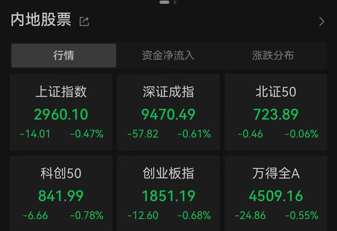 创指低开0.68%刷新年内新低 水利建设概念逆市活跃