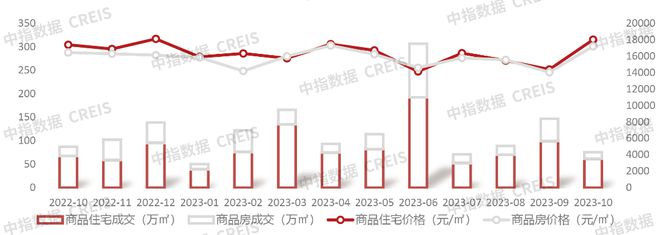 2023年1-10月青岛房地产企业销售业绩TOP20