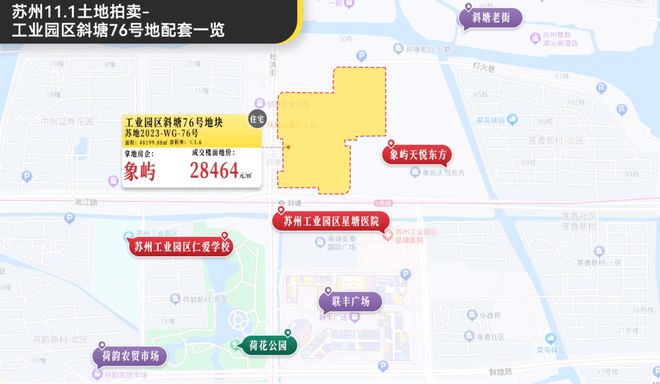 斜塘地价创新高！刚刚苏州拍出10块地，最高楼面地价28464元/㎡