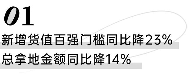 新增货值百强门槛同比降23%，标杆城市热度亦降至历史低位