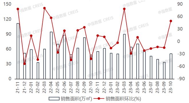 2023年1-10月广西&南宁房地产企业销售业绩TOP10