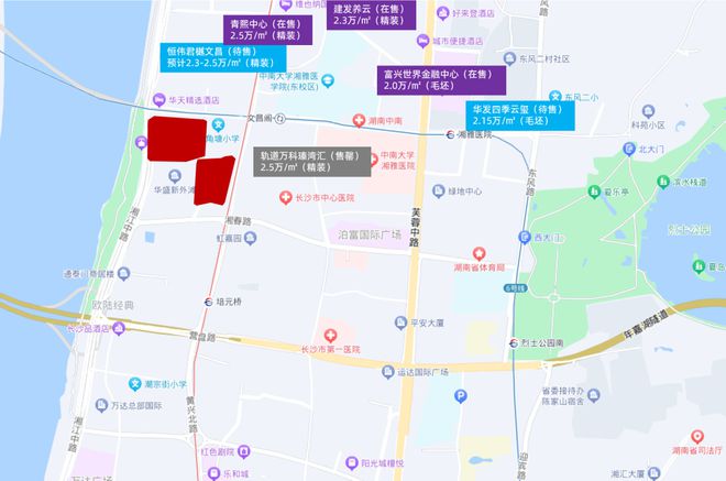 土地供应 ▏开福中心重磅一线临江商住地挂牌，长沙推介更新34宗地