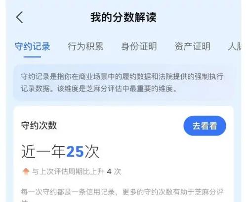 支付宝怎么查看芝麻信用记录