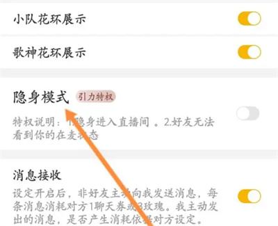 伊对app怎样设置隐身状态